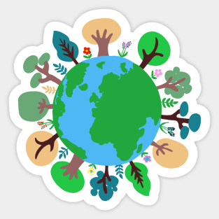 Nature trees Sticker